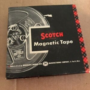 Scotch No. 111 A-6 Magnetic Tape Plastic 1/4” x 600 Ft.